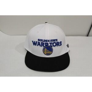 Golden State Warriors New Era NBA Hat Cap White Black‎ Adjustable